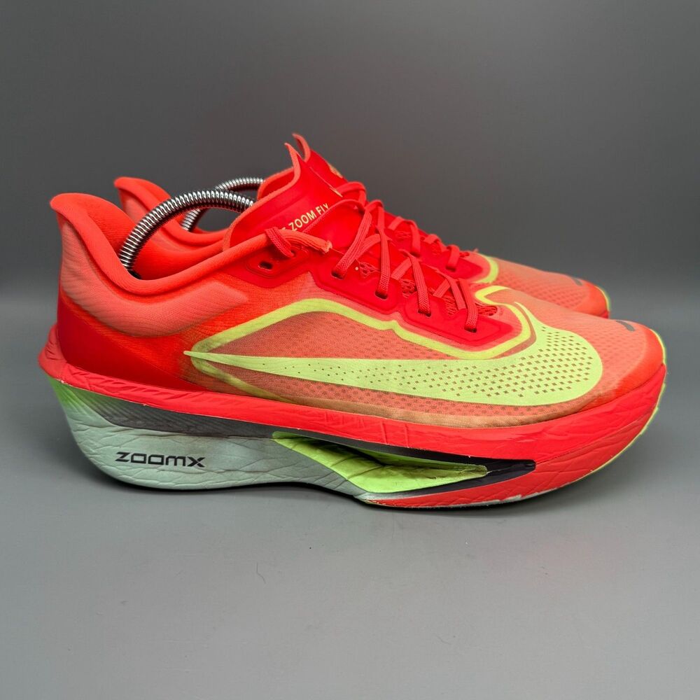 Nike Zoom Fly 6 Men's 10.5 Red Lace Low Top Athletic Road Racing Sneakers Shoes